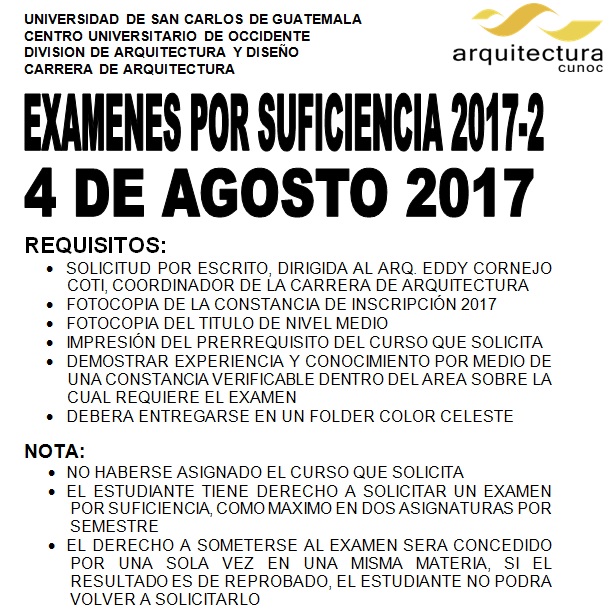 Examen por Suficiencia 2017-2